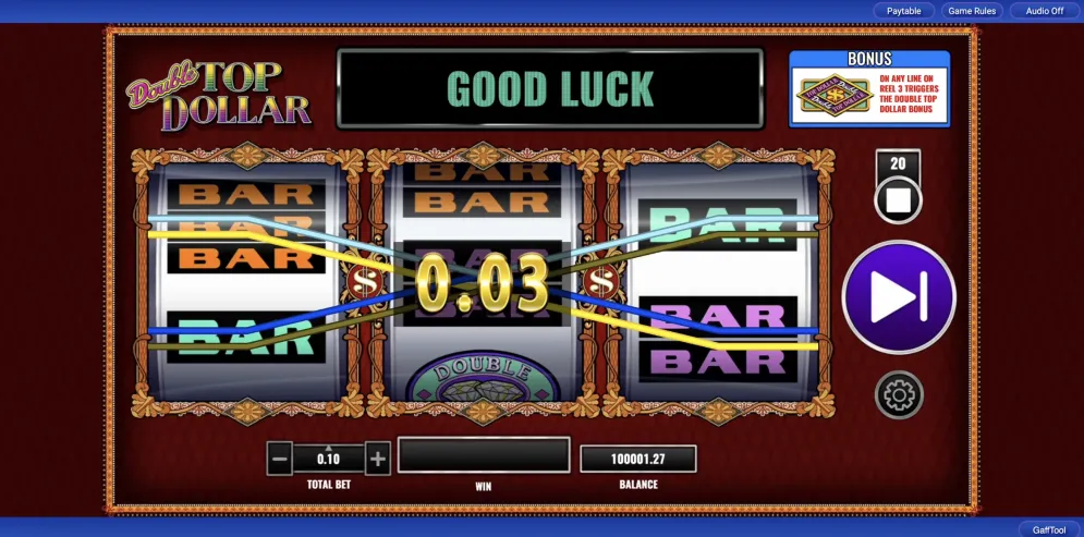 Double Top Dollar 