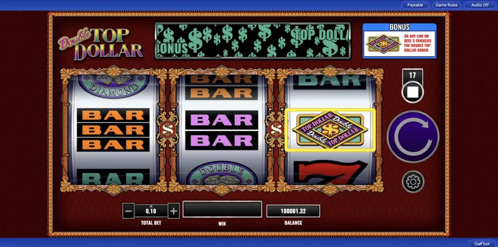 Double Top Dollar 